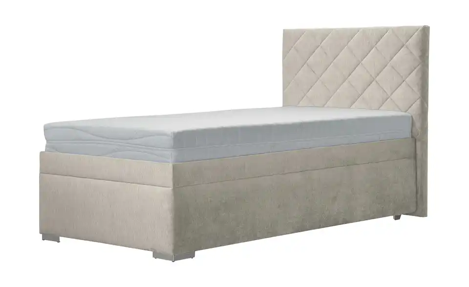 Polsterbett Klara 100 cm Beige