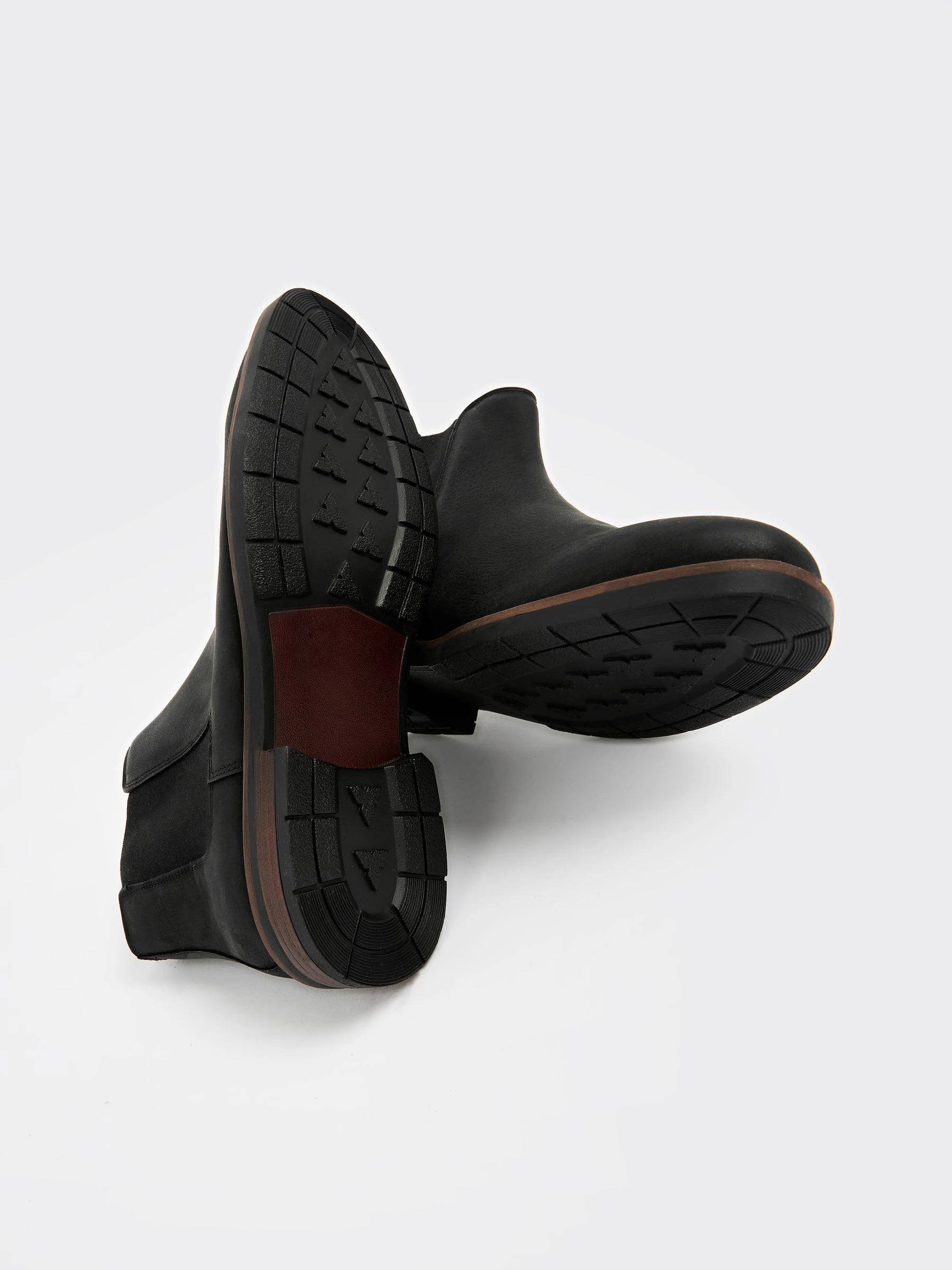 Zwart - Waxy Leather Chelsea Boots
