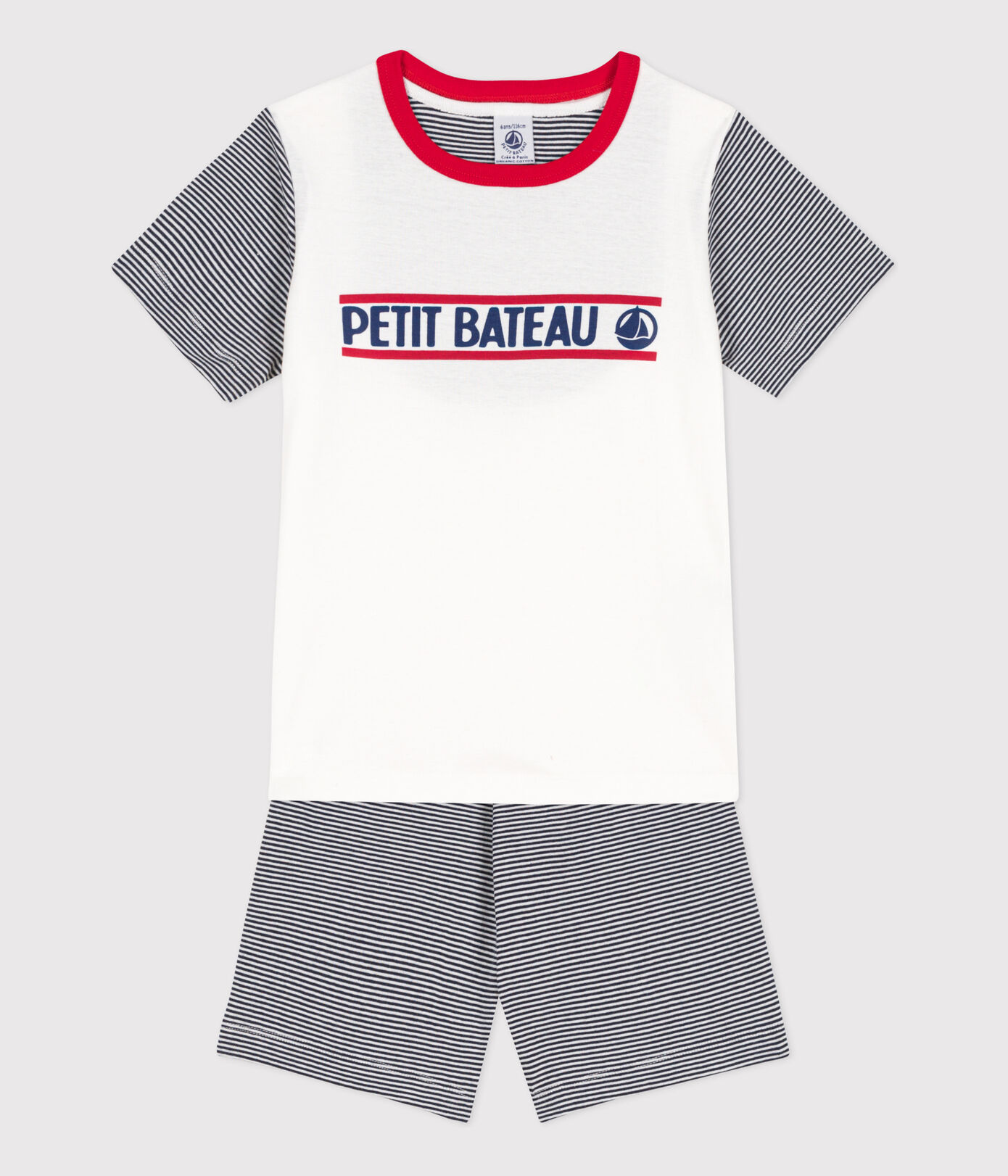 Pyjacourt Petit Bateau en coton petite fille/petit garçon