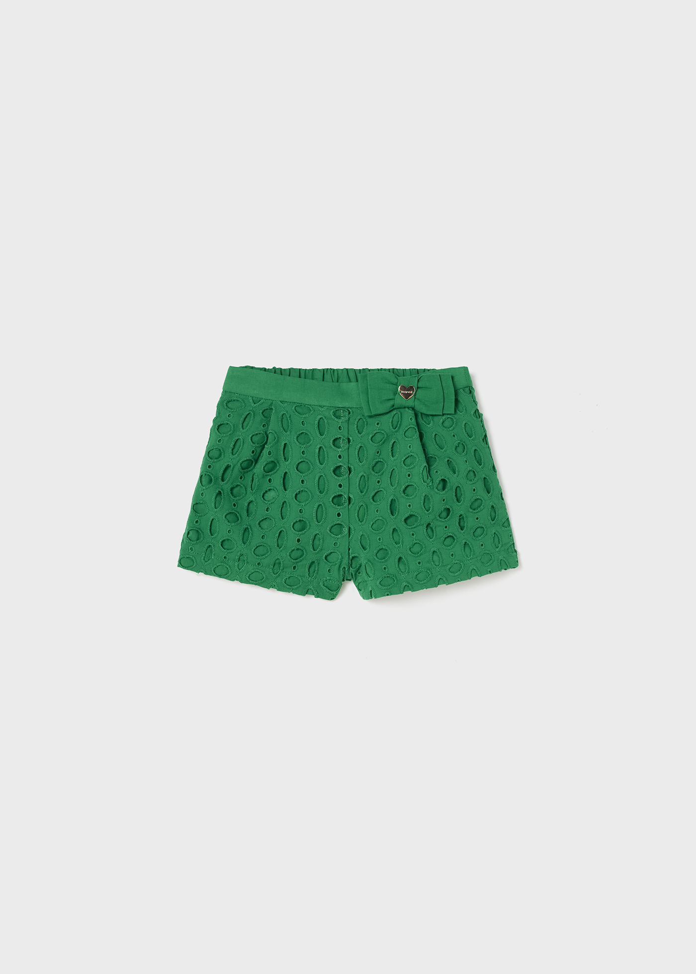 shorts de algodão perfurado para bebês