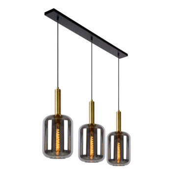 Lucide hanglamp Joanet 3x40W fumé