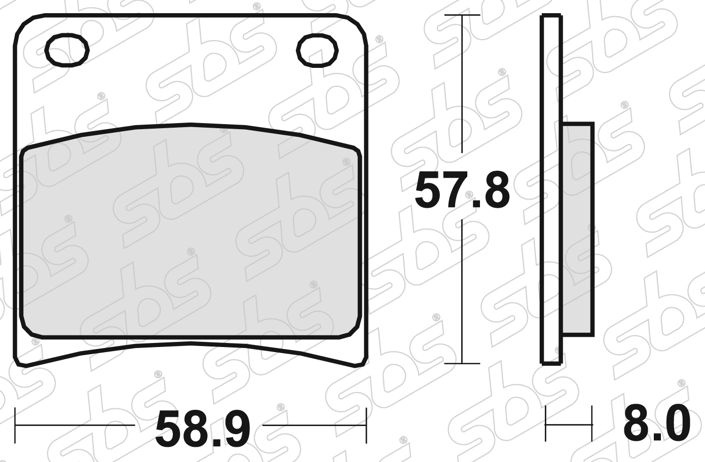 SBS - Plaquettes de frein 620 HS