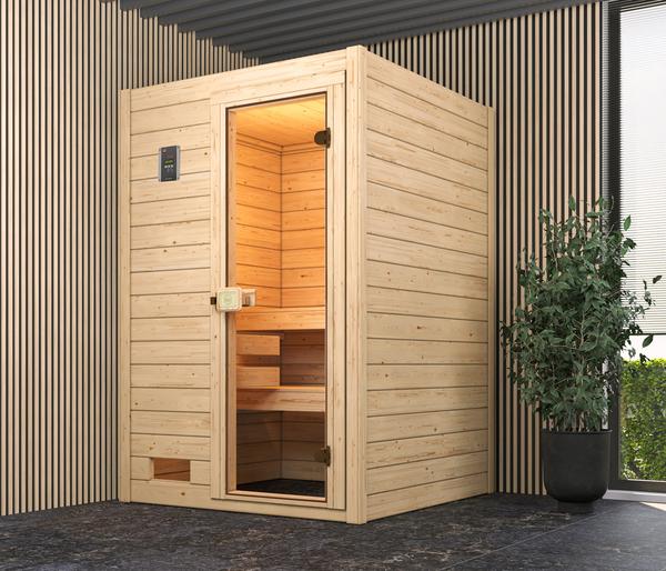 Weka Sauna Valida mit Glastür