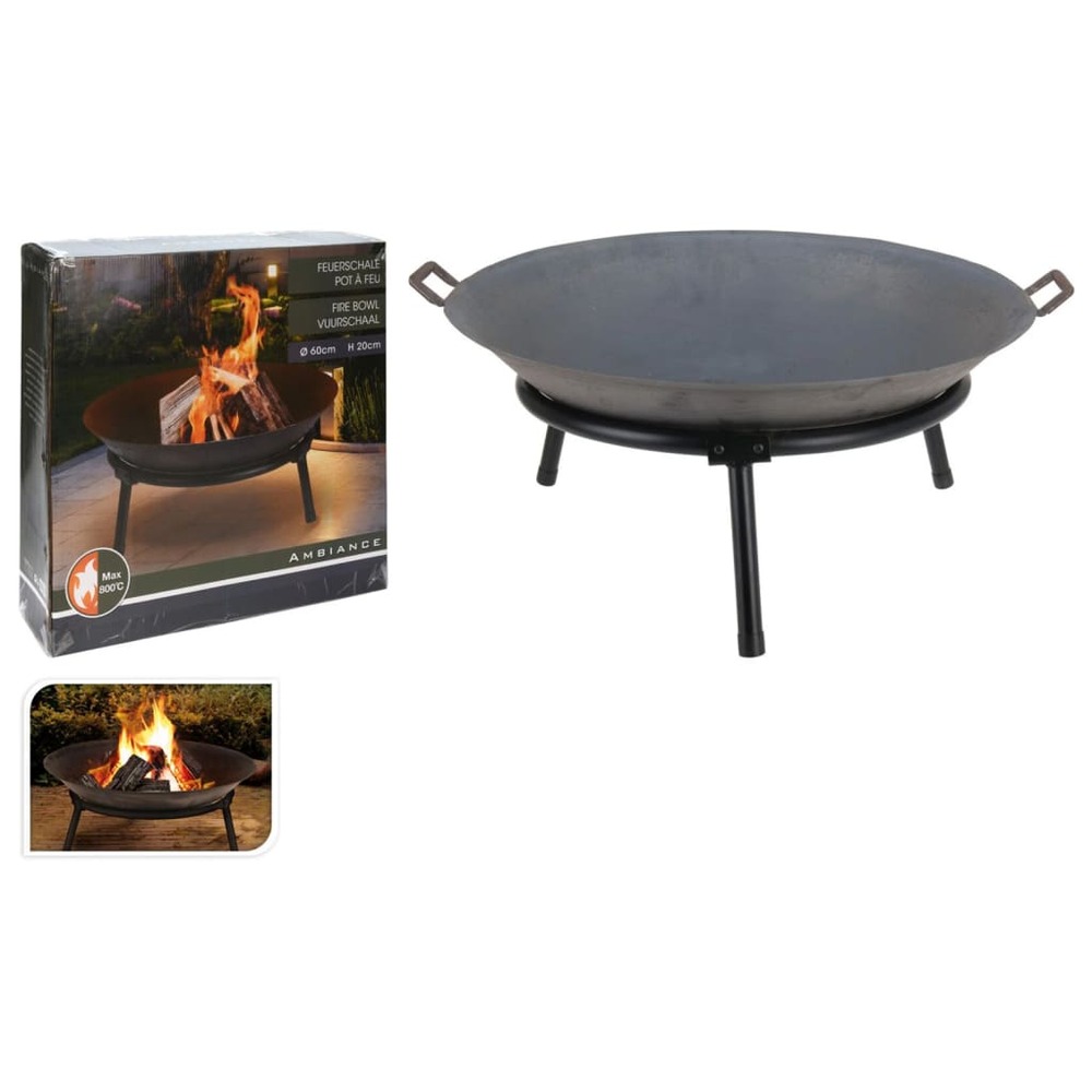 Bol à feu avec poignées fonte 60 cm