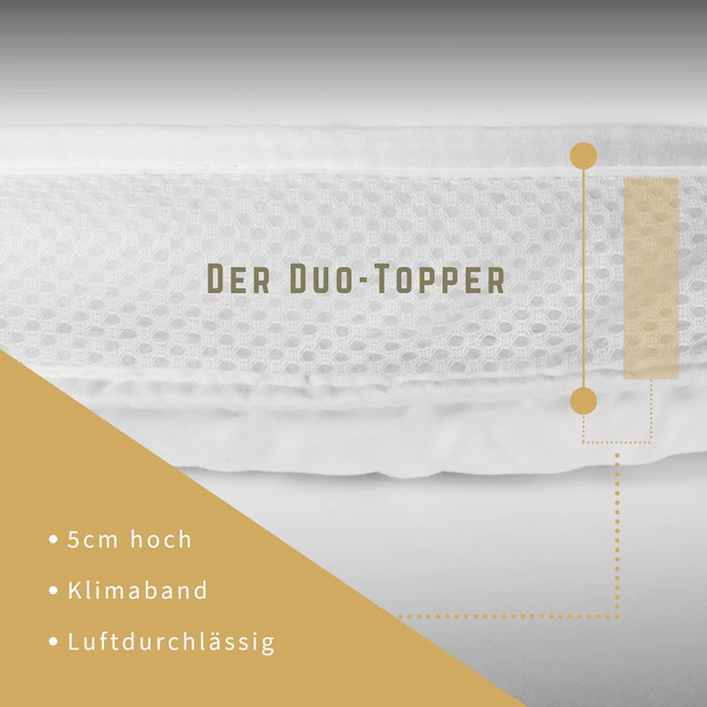 Jekatex Matratzenauflage »Duo  Premium 5 Sterne« allergikerfreundlicher Topper, verschiedene Grössen