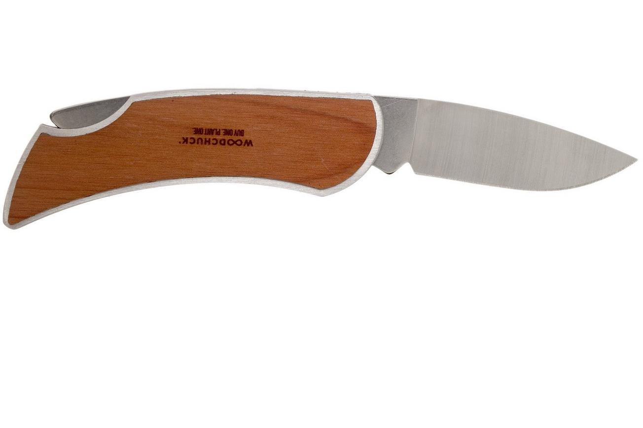 Case x Woodchuck Executive Lockback Brushed Stainless, Giraffe, 64320, M1300L SS zakmes