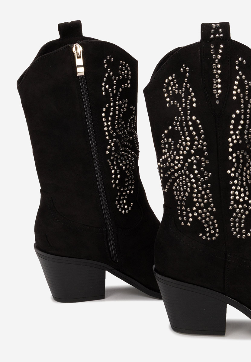 Bottes cowboy femme noires Avice