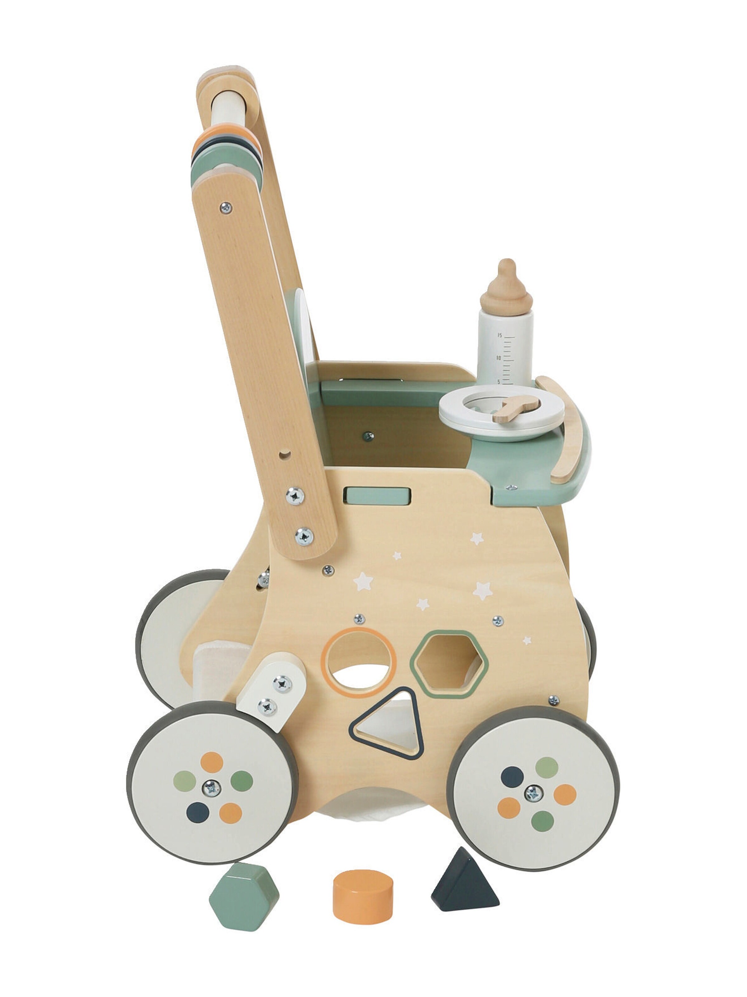 Vertbaudet Lauflernwagen mit Puppensitz, Holz FSC® grün