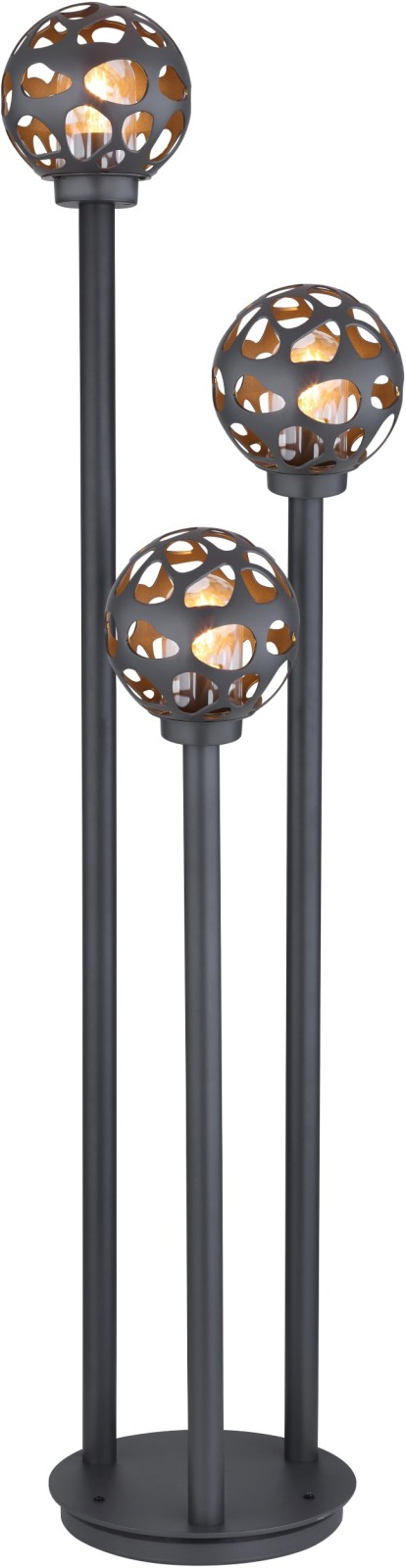 Außenleuchte - anthrazit - 162 cm - 3-flammig