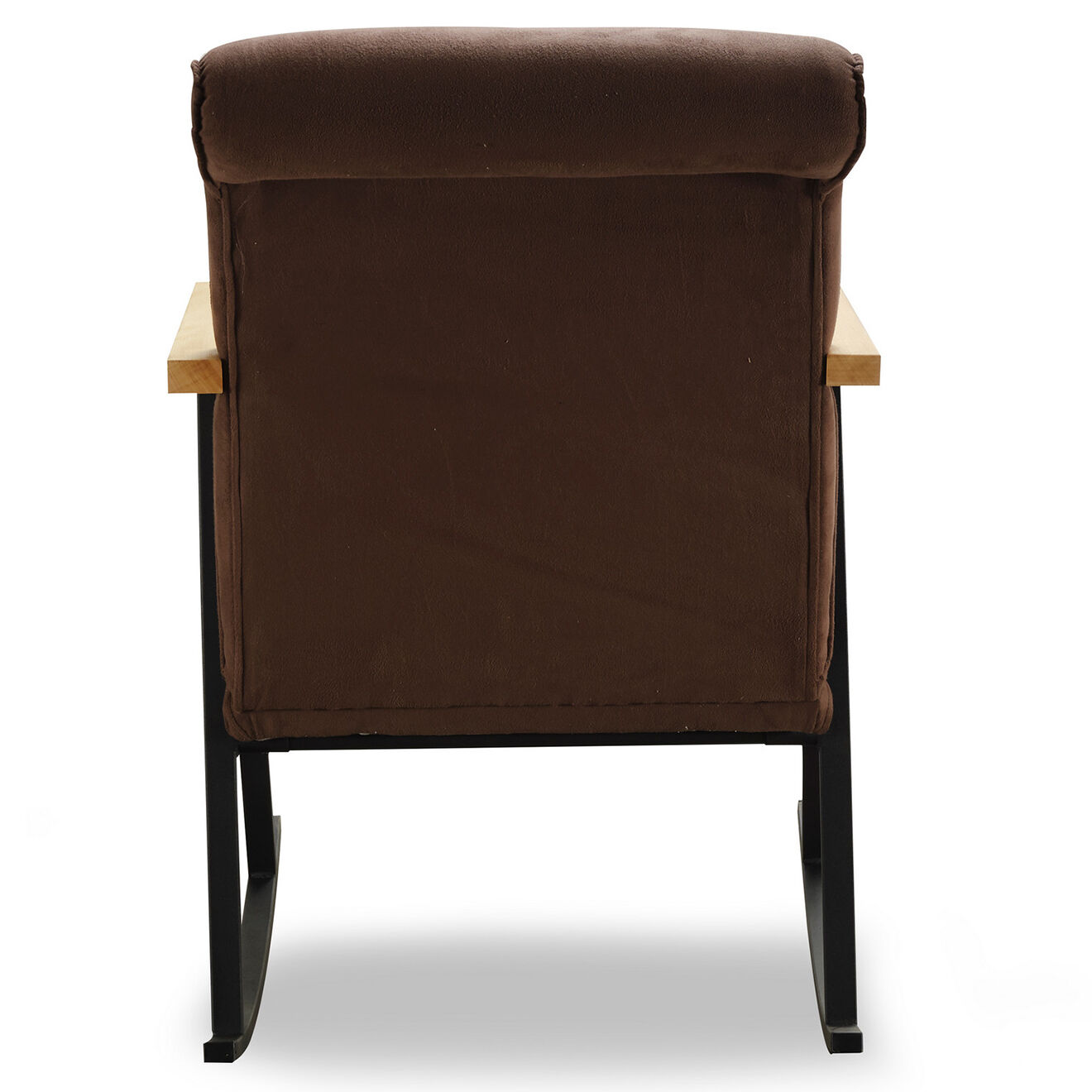 Wooden Art Chaise à bascule Yoka marron - 55x65x44 cm