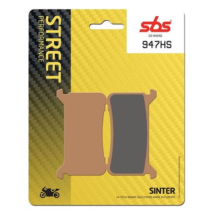 Plaquettes de freins SBS 947HS Sinter Métal Fritté Avant