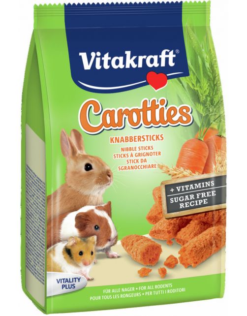 Vitakraft Carotties Knaagdier - Konijnensnack - Wortel 50 g