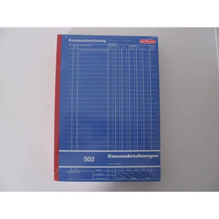 Herlitz Kassenabrechnung A4 2x50 Blatt Blaupapier