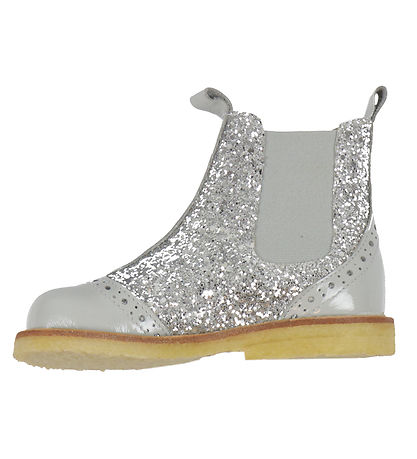 Angulus Stiefel - Chelsea - Grau m. Glitter