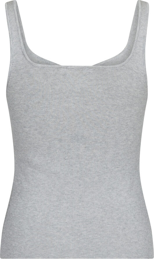 Neo Noir Hanora Knit Top Light grey melange