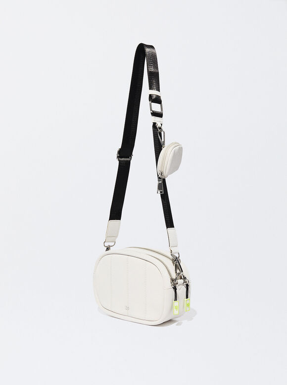 Bolsa de ombro acolchoada - Off-White