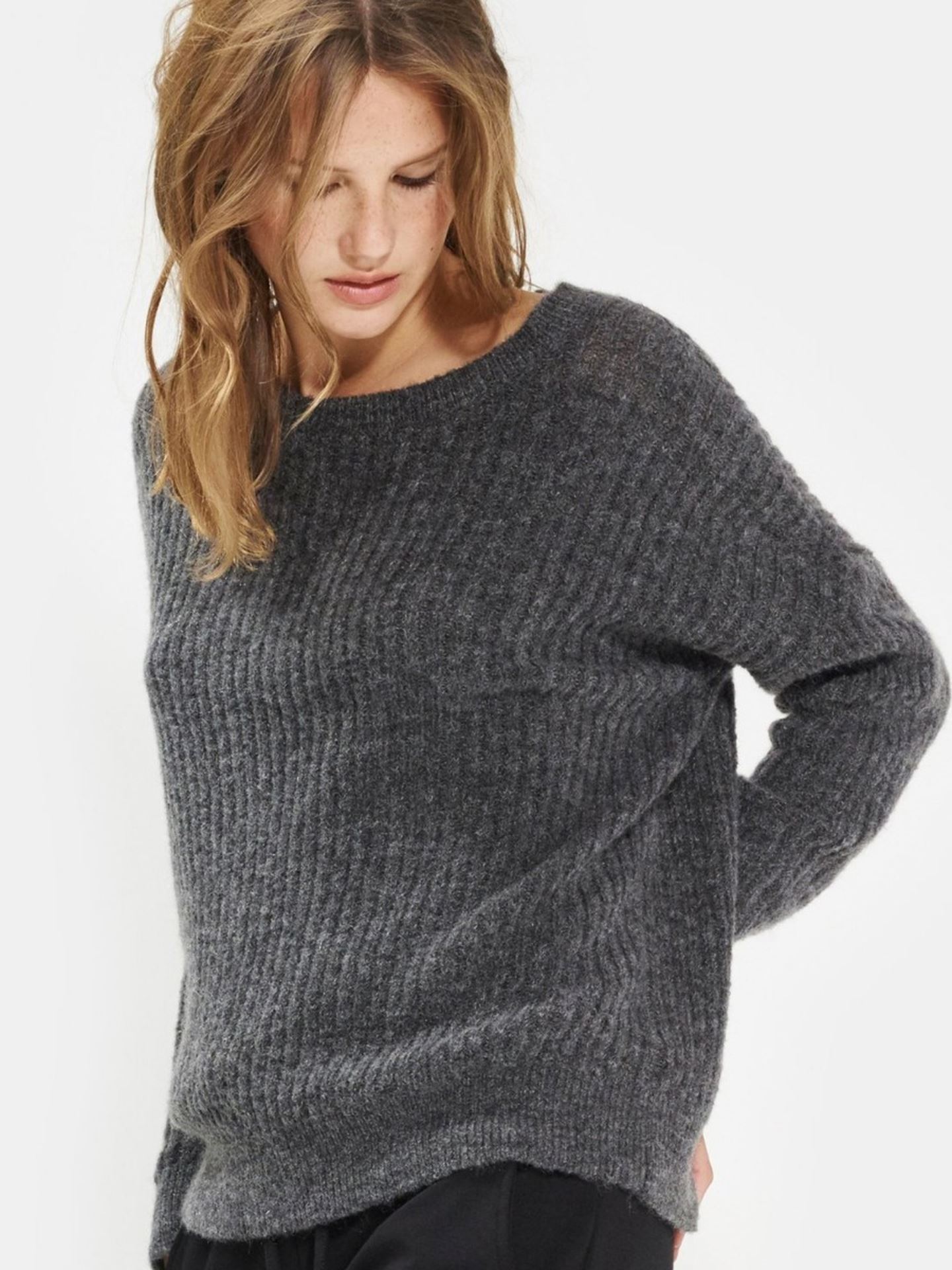 Femme Rib Mohair Pullover