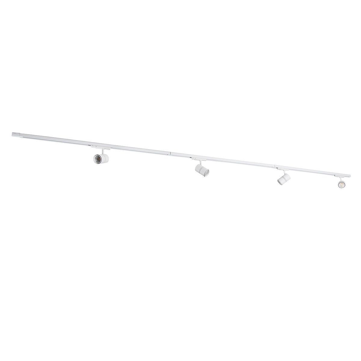Modern 3-fase railsysteem met 4 spots wit - 3-Phase Ruler