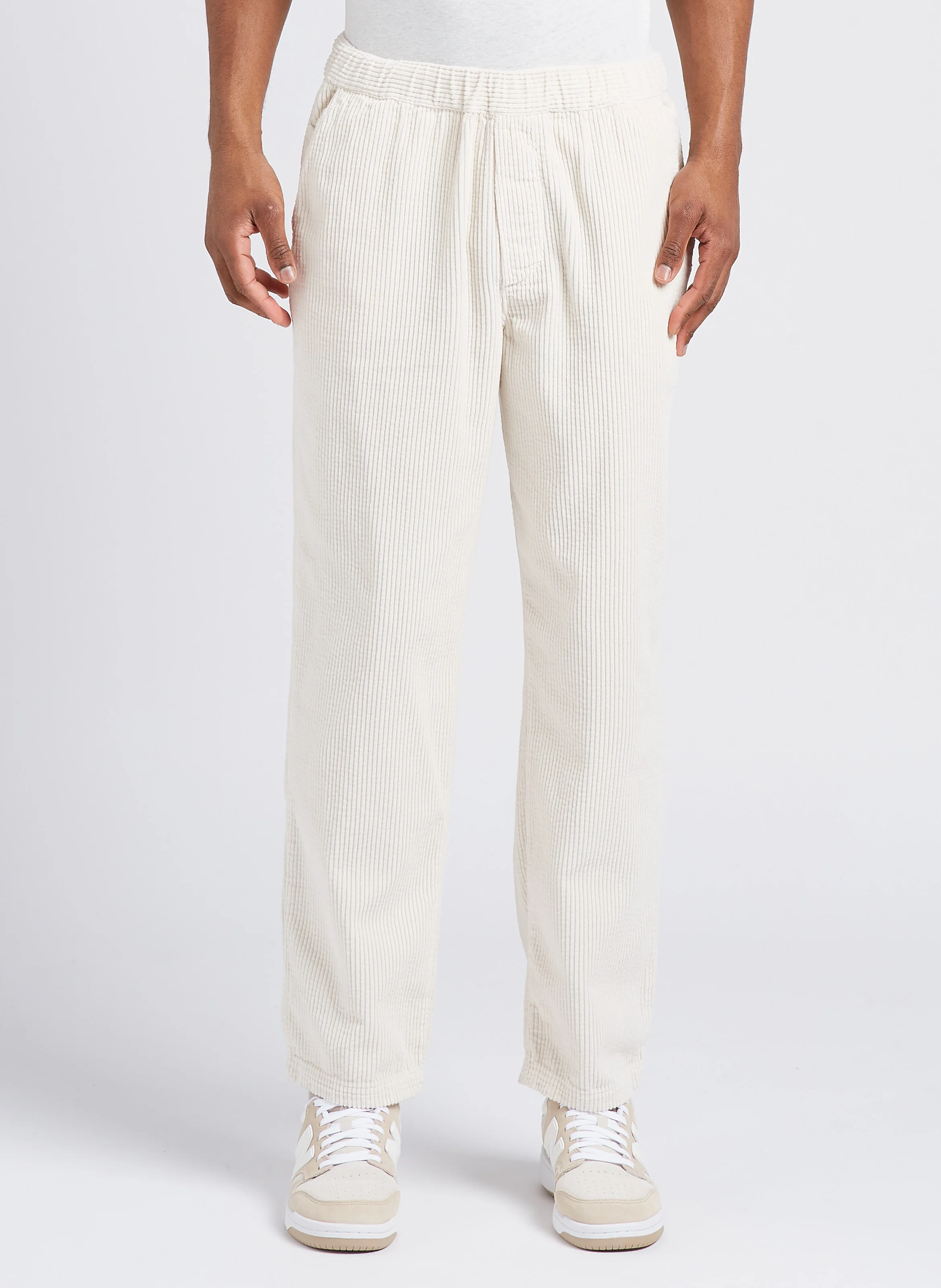 PADOW - Pantalon côtelé en coton | Beige