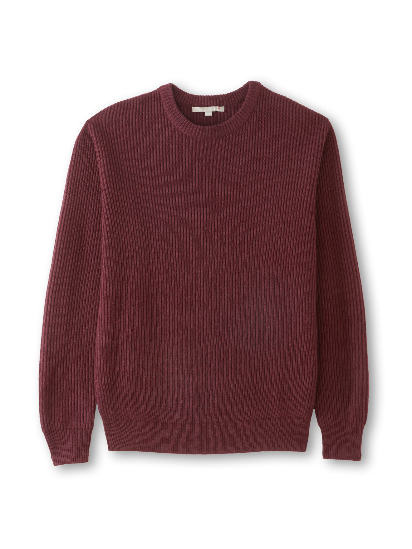 Pull encolure ronde en côtes anglaises