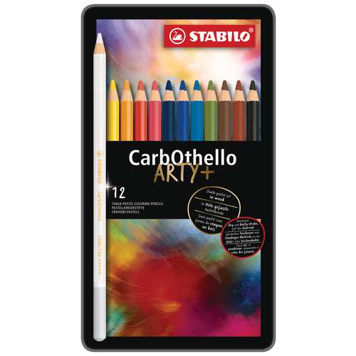 STABILO® CarbOthello ARTY  Pastellstifte, Metalletuis