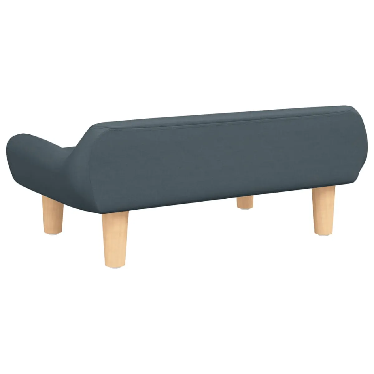 vidaXL Canapé enfant - Gris foncé