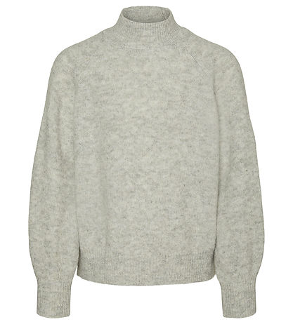 Vero Moda Girl Bluse - Strick - VmLeaf - Light Grey Melange