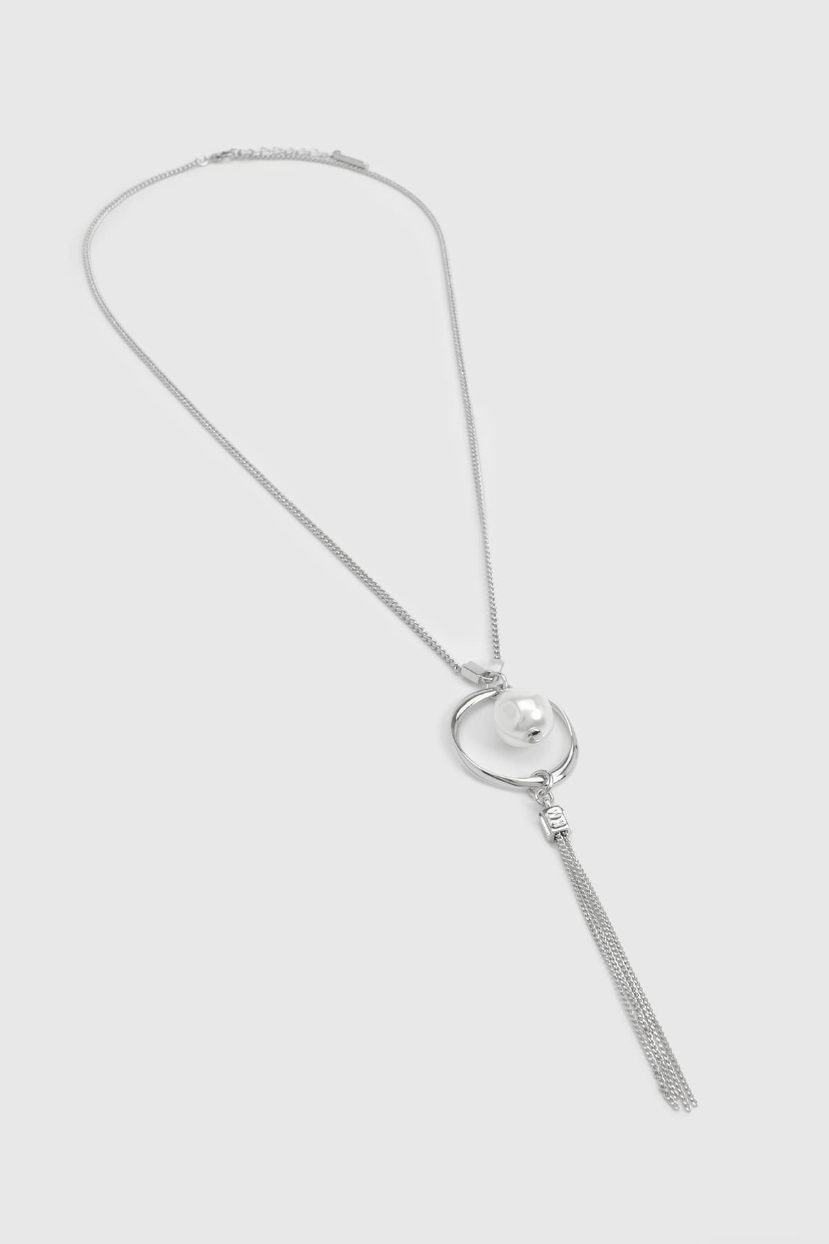 KarenMillen Collier Pendentif Perle Moderne