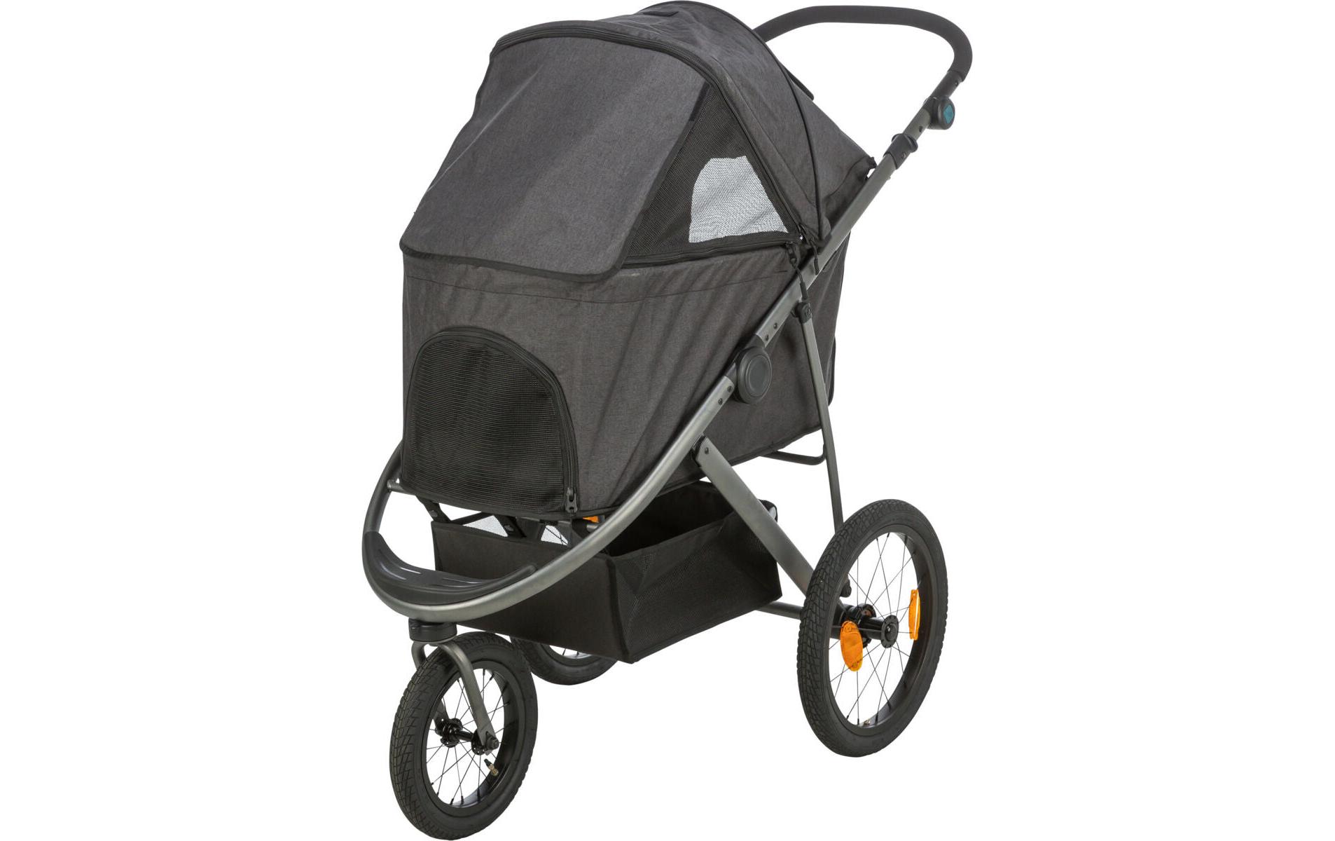 Buggy 60 × 112 × 120 cm, 12.5 kg, Schwarz/Petrol<br>Buggy zum Transport von Hunden oder Katzen