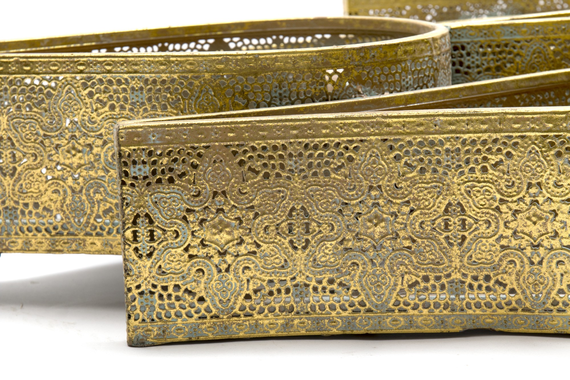 Kerzenwandhalter 'Devotion', antik-gold, B 72 cm, H 115 cm von fischer's lagerhaus