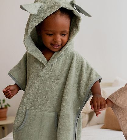 BIBS Badeponcho - 60x55 cm - Känguru - Sage