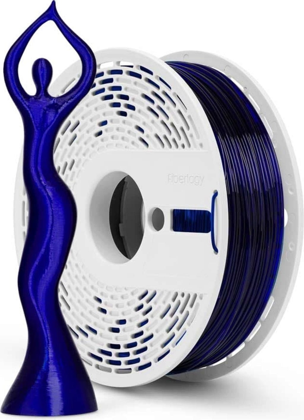 Fiberlogy  HS PLA Clear Navy Blue, 1,75 mm / 850 g    Turbo Druck & kristallklare Präzision in Navy Blue