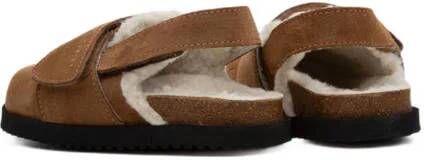 Nubikk suède clogs cognac Bruin Meisjes Suede Effen 28