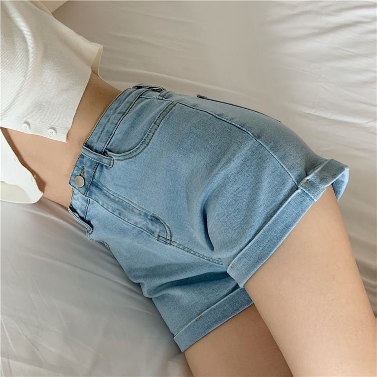 Chisan - Denim shorts met hoge taille