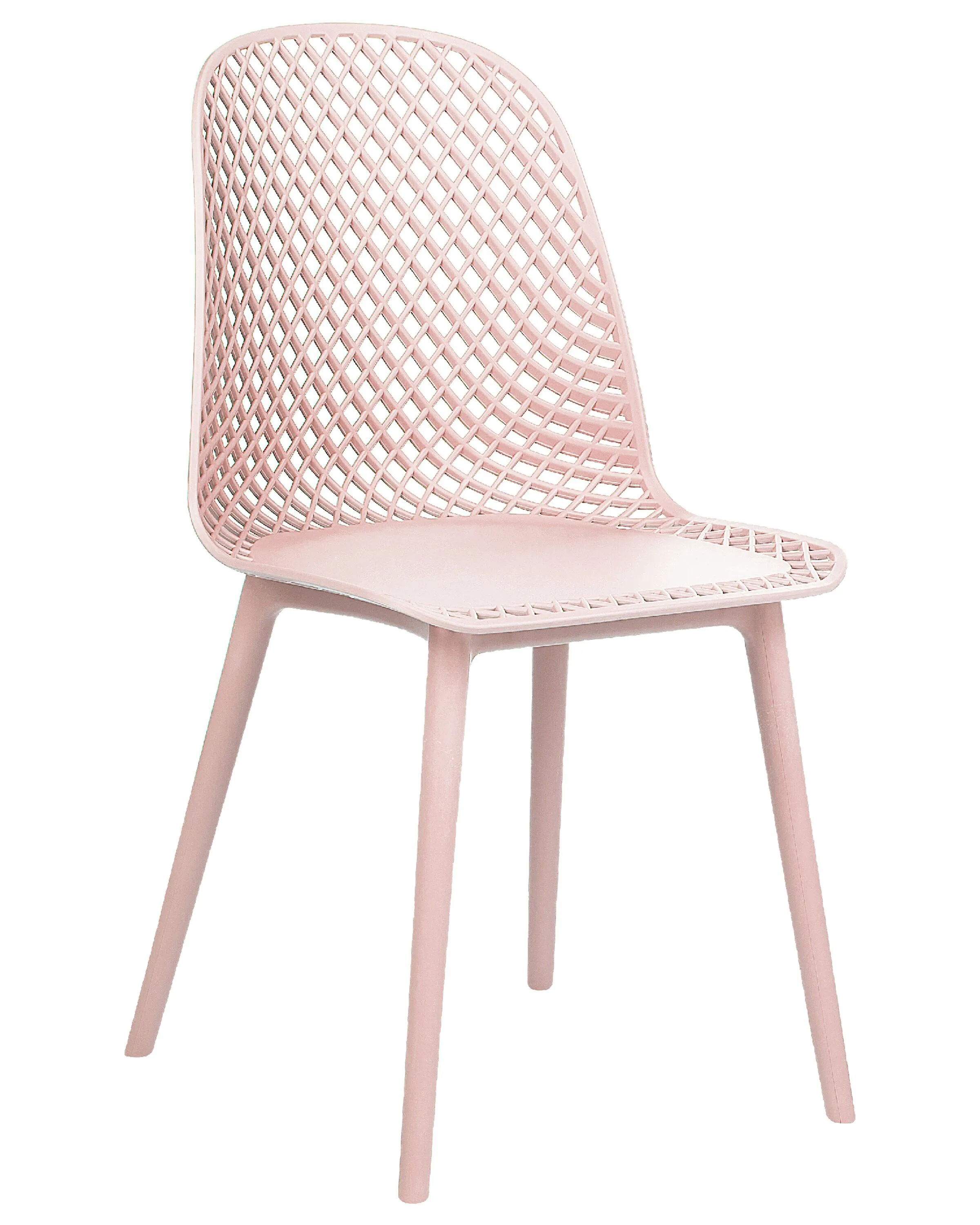 Set van 4 eetkamerstoelen EMORY Pastelroze