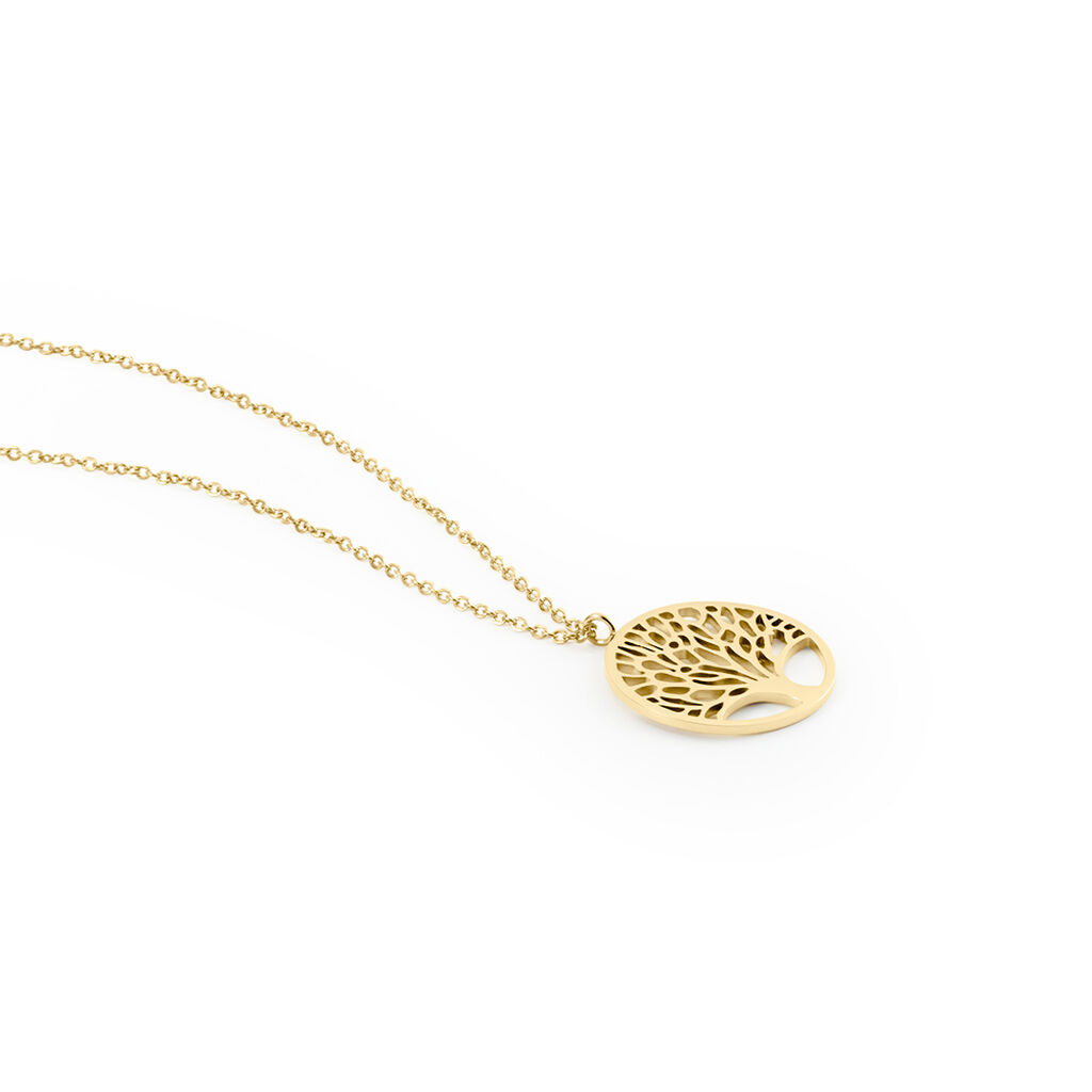 Collier Sautoir Acier Doré Ildut