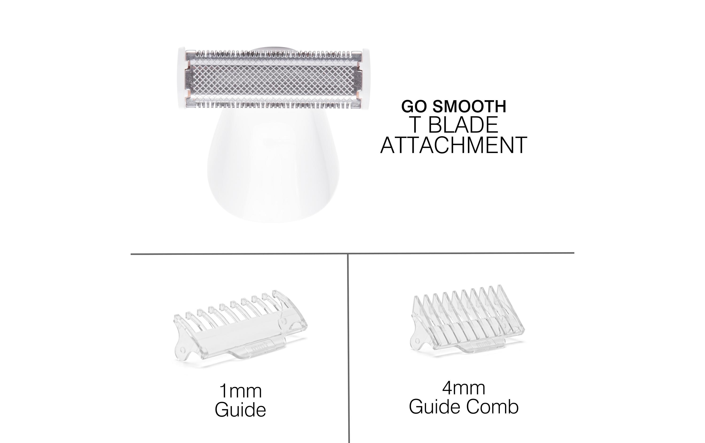 Körperrasierer Go Smooth 4-IN-1Damenrasierer Bikini-Trimmer