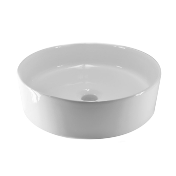 Marho Qira waskom rond 40 x 12 cm keramiek glans wit