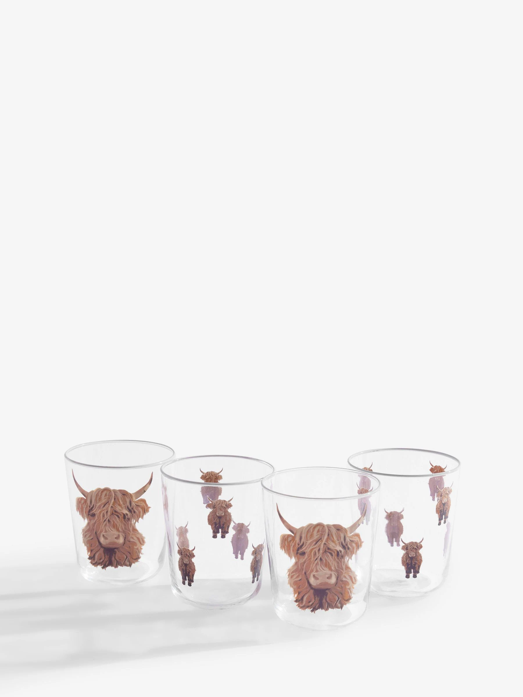 Set van 4 Hamish The Highland Cow tumblers
