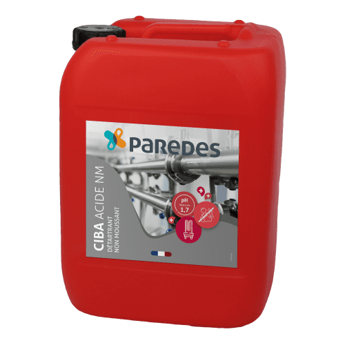 Détartrant non moussant Paredes CIBA ACIDE NM bidon de 24kg