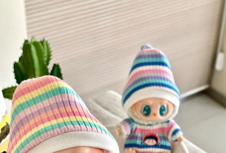 Miumi - Set van 2: Hoed + Jumpsuit Poppenkleding - 17cm Poppen