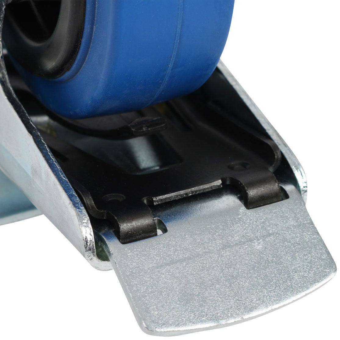 TENTE 3477 PIR 080 P62 blauw zwenkwiel met rem 80 mm