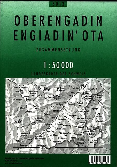 BUNDESAMT - 5013 OBERENGADIN ECHELLE 1 50 000