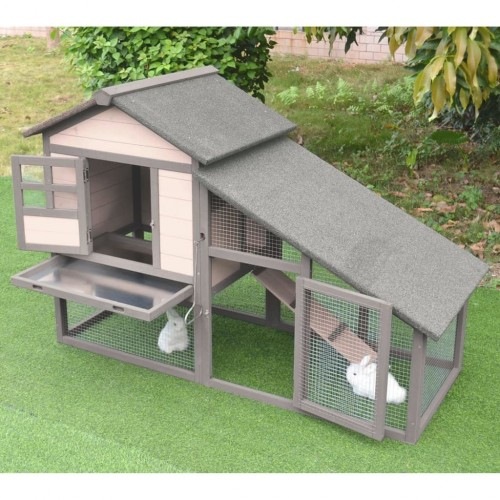 Gaiola grande para exterior, cinza