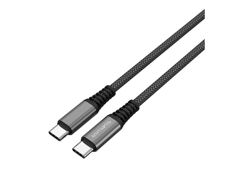 4smarts USB 2.0-Kabel Daten- und Ladekabel USB C - USB C 3 USB-C auf USB-C Kabel PremiumCord 100W 3m schwarz