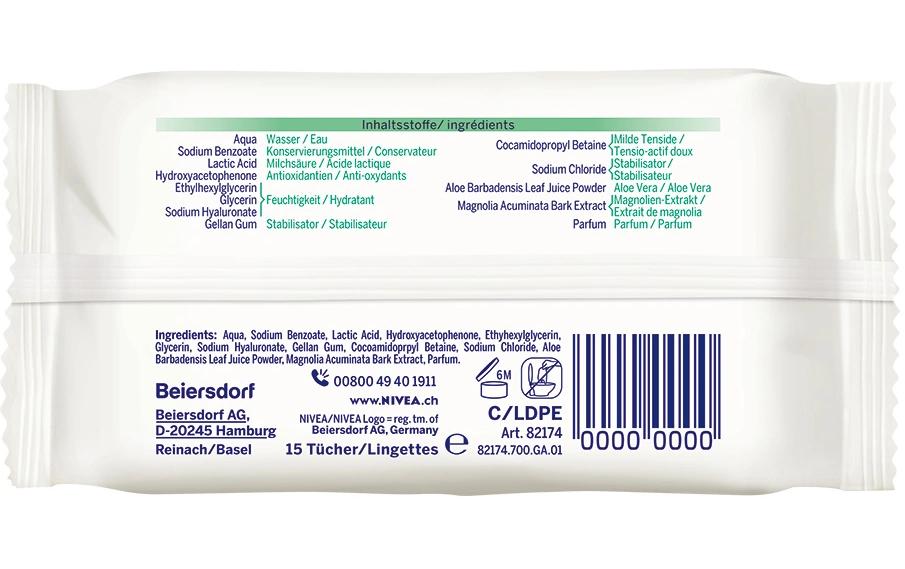 Intimpflege Mild Fresh 15 StückMilde Intimpflege-Tücher mit Aloe-vera und natürlicher Milchsäure