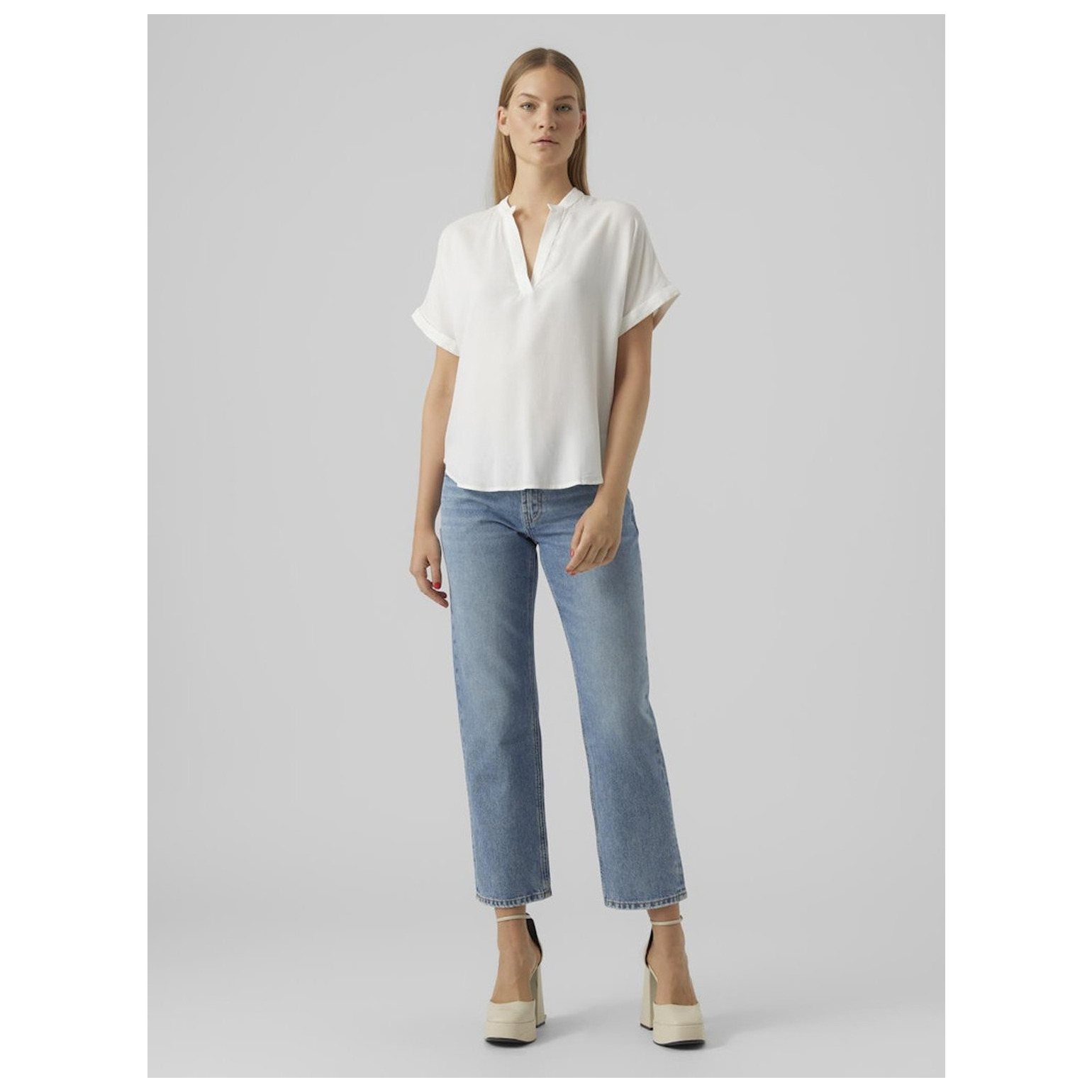 Vero Moda VMBEAUTY SS TOP WVN GA NOOS