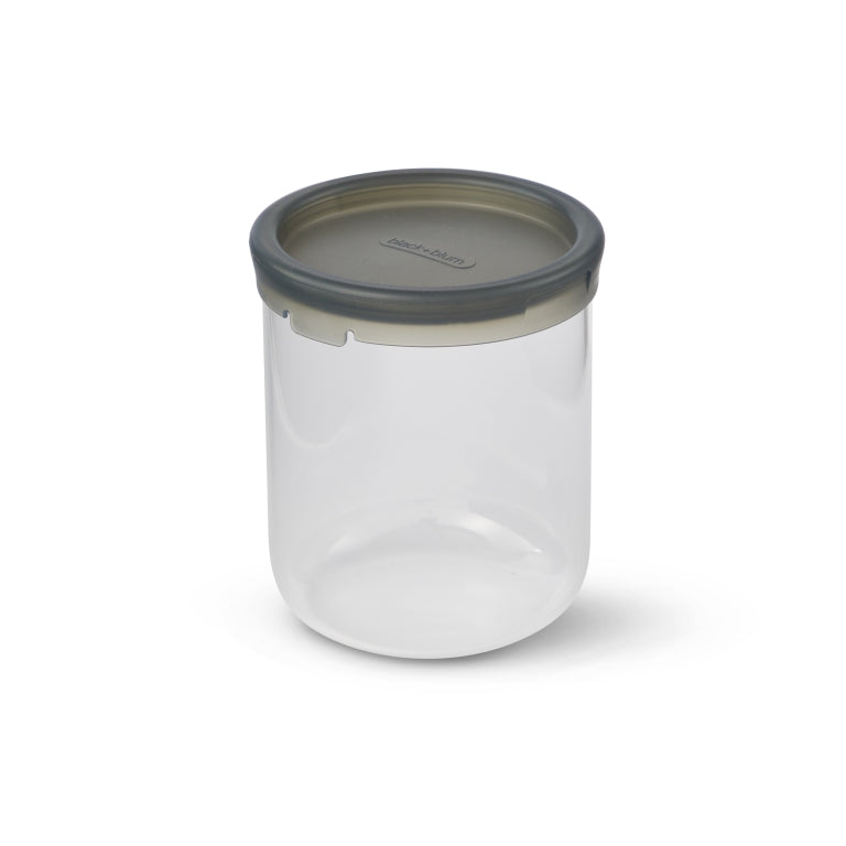 Black+Blum Glazen Lunchbox - Pot - 450ml - Grijs