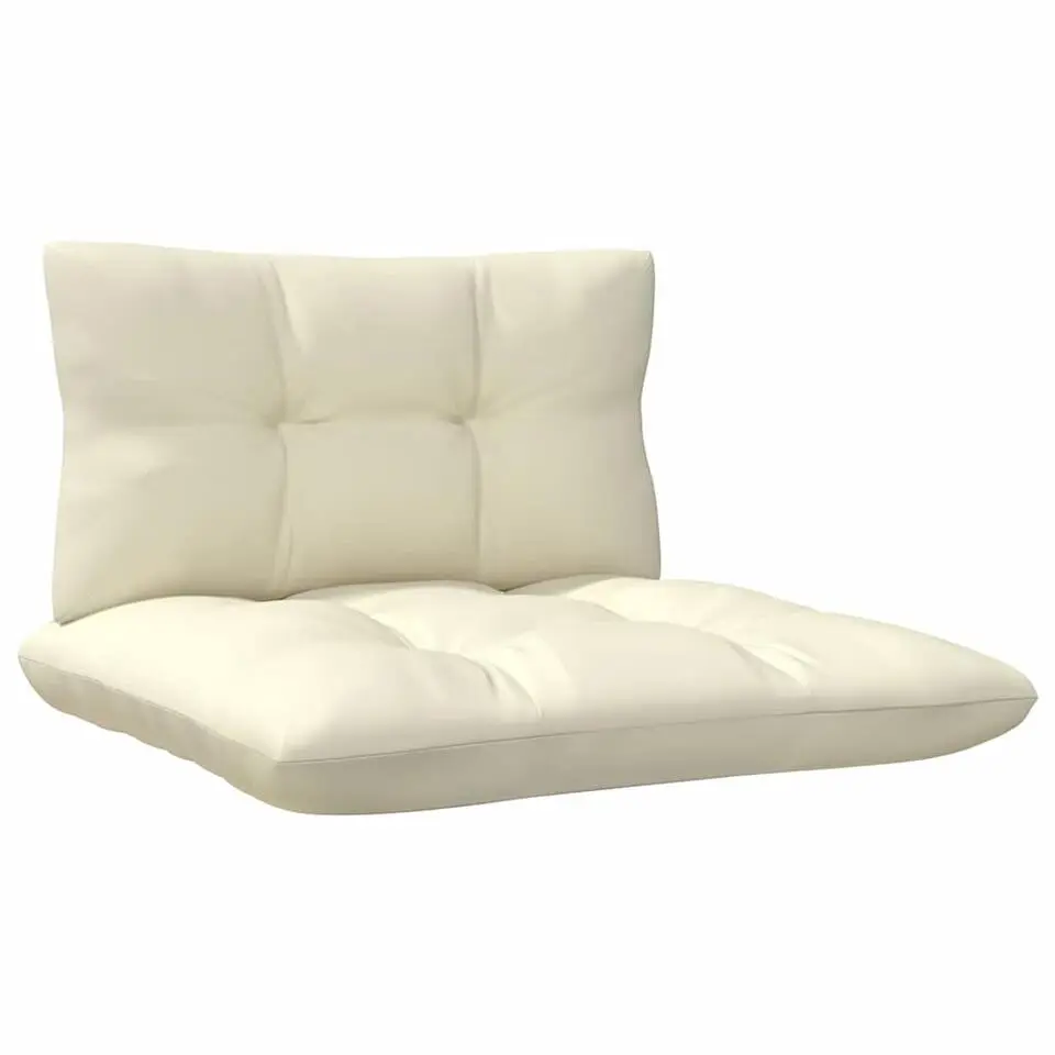 vidaXL - Loungeset - Crème - Grenenhout