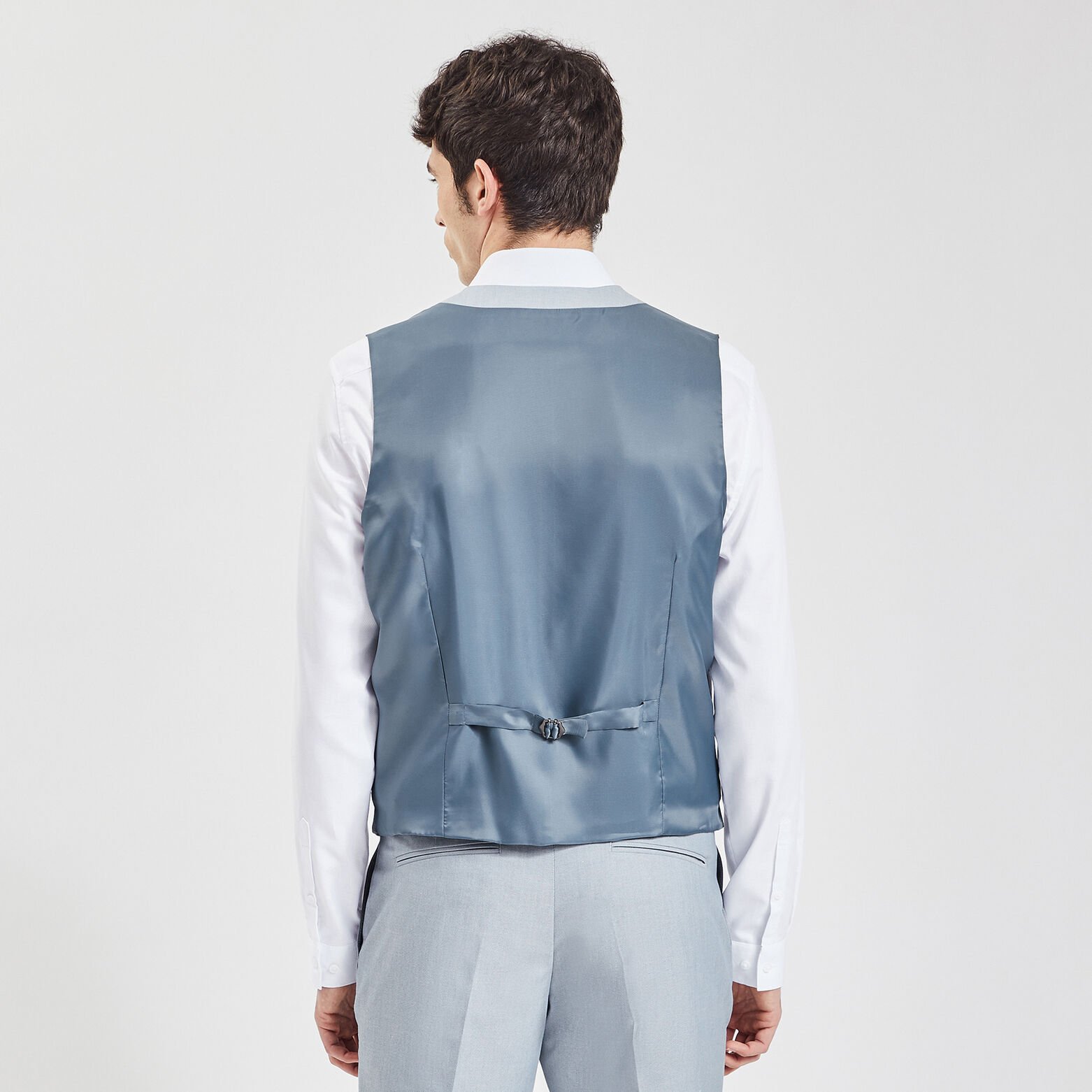 Gilet de costume bi-ton Bleu moyen